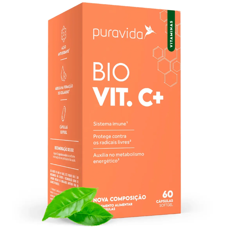 Bio Vit C+ Vitamina C Puravida 60 Cápsulas